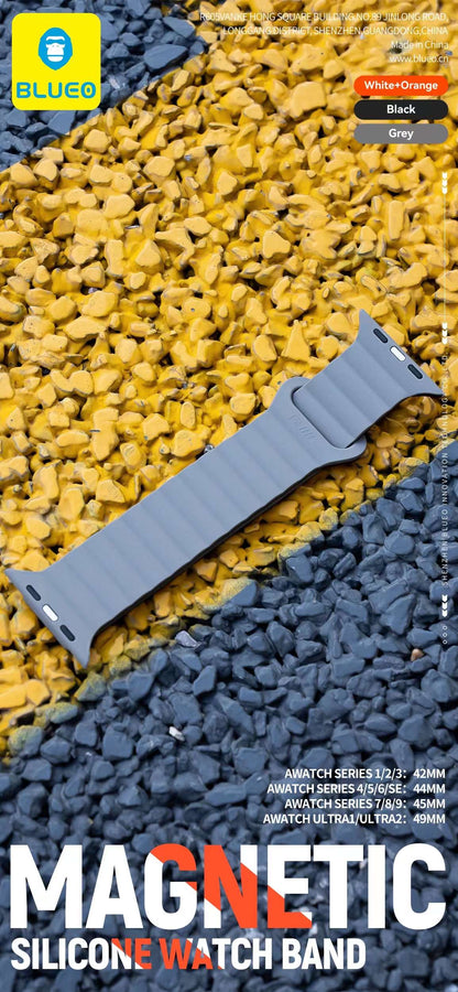 Blueo Magnetic Silicon Watch Band for Apple Watch
