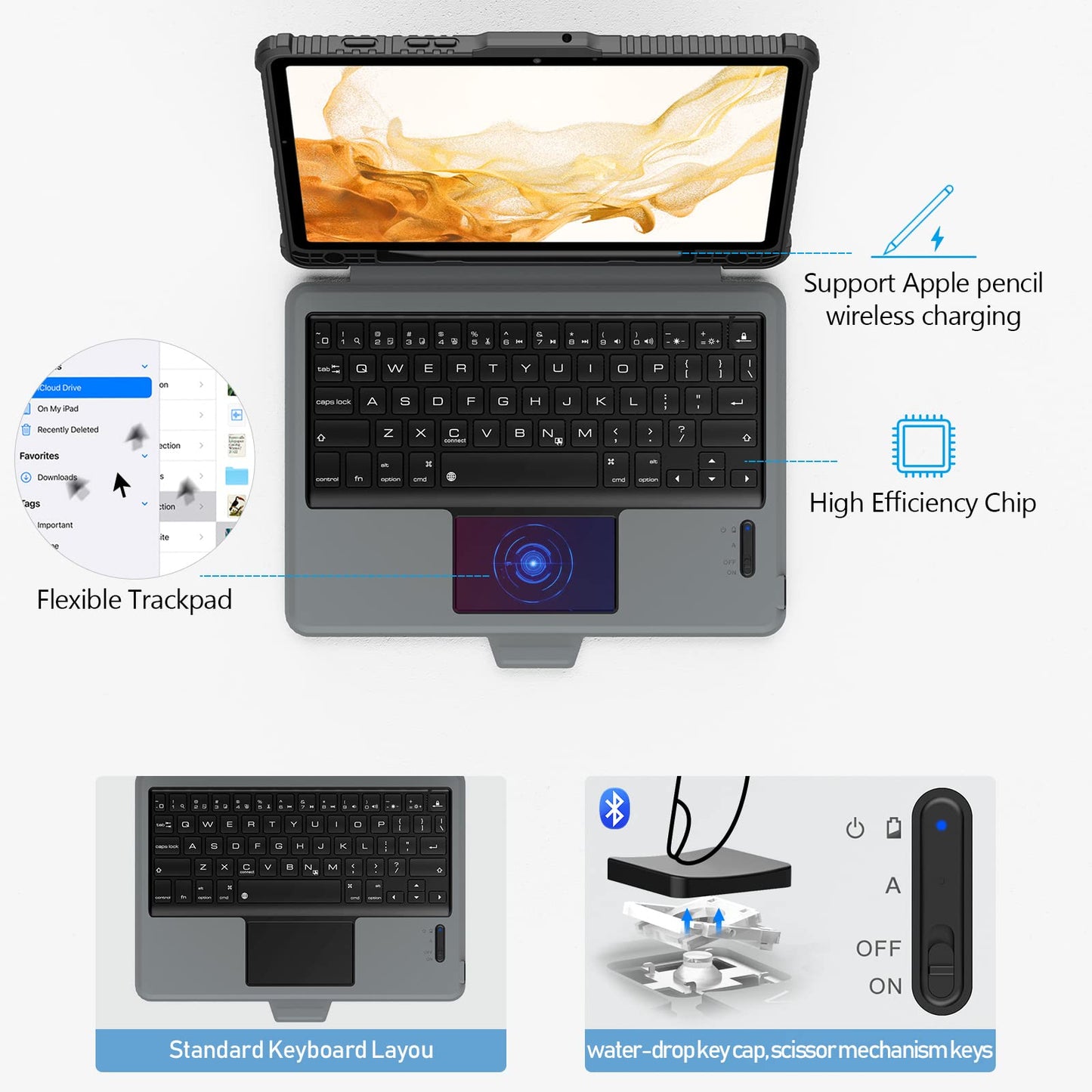 Nillkin Bumper Combo Keyboard Case for Samsung Tab