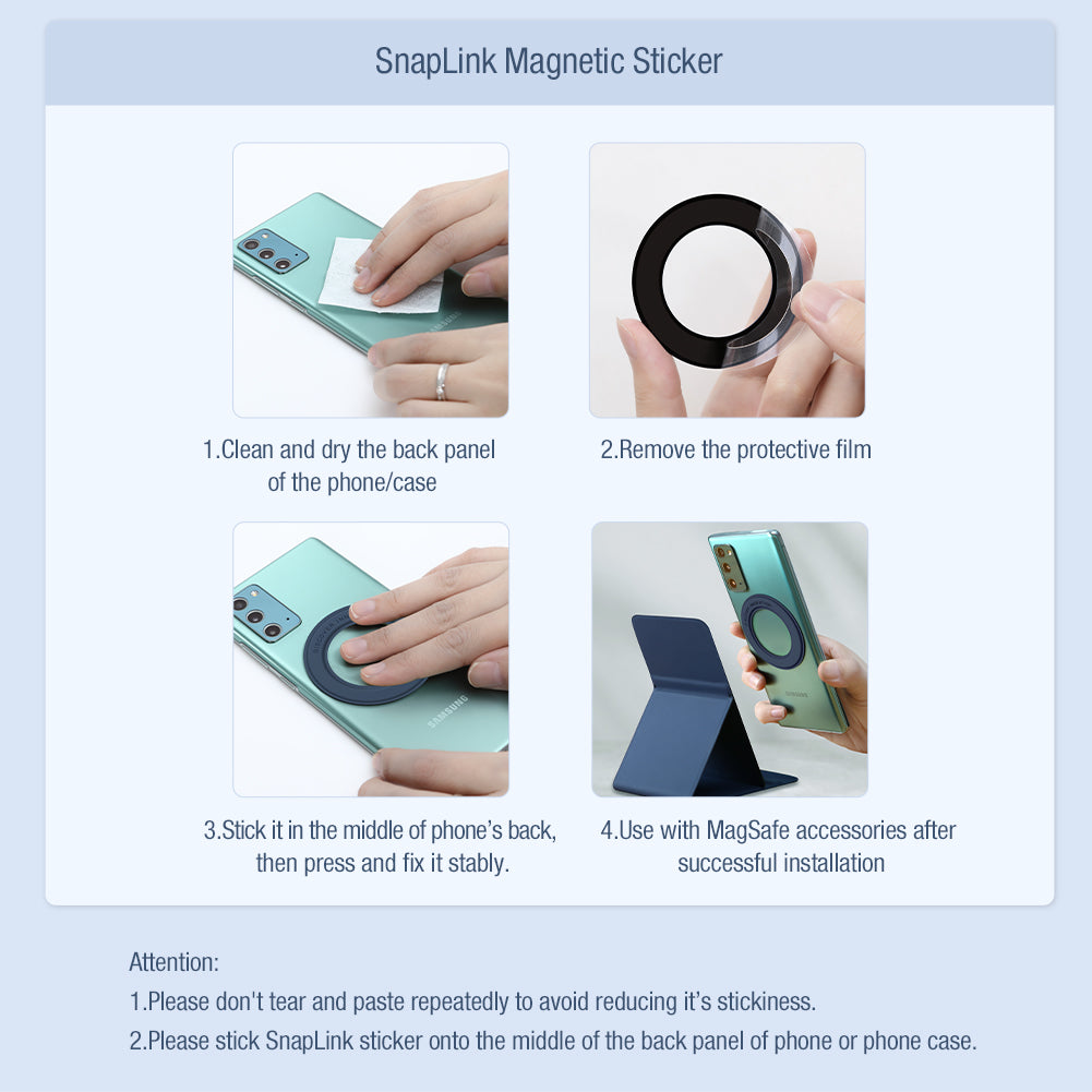 Nillkin SnapHold & SnapLink Magnetic Sticker (Suite Product)
