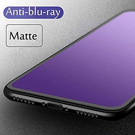 Full Cover Anti-Blue Ray Matte with Black Border Tempered Glass for VIVO
