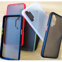 Matte Case with Colour Button For Oppo