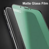 Green Matte Black Border Tempered Glass for Vivo