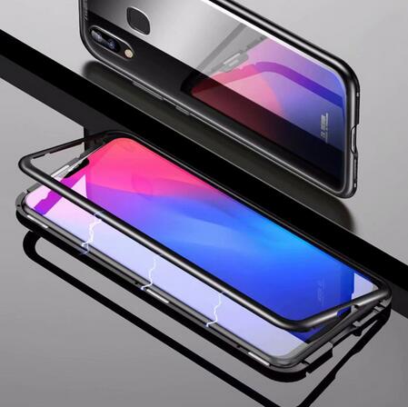 Magnetic Flip Tempered Glass Mobile Phone Case For Vivo