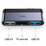 TOTU FGCR-012 Linglong Series 3 in 1 USB-C / Type-C to USB 3.0 + USB 2.0 + TF Card Slot Docking Station