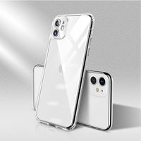 Color Button Clear Full Coverage ShockProof TPU Case For Iphone