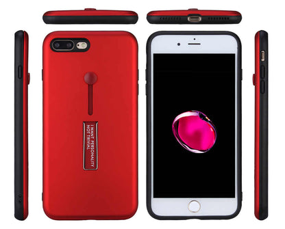 IPhone Case Fashion TPU + PC 2 in 1 Kickstand Phone Case with Hidden Ring For IPhone