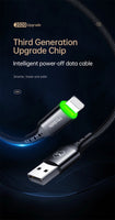 MCDODO Auto Disconnect IOS Cable 3A Smart Power Off Fast Charging Cable