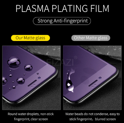 Full Cover Anti-Blue Ray Matte With Black Border Tempered Glass For Xiaomi / Redmi