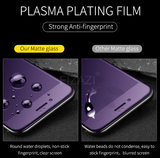 Full Cover Anti-Blue Ray Matte With Black Border Tempered Glass For Xiaomi / Redmi