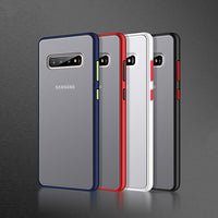 Matte Case With Colour Button For Samsung